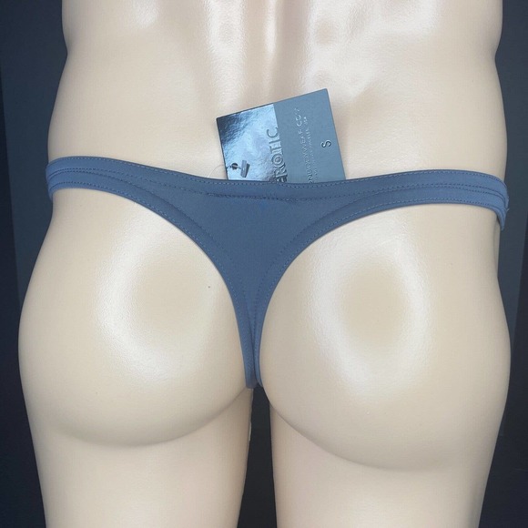 N2N Bodywear BB9 Grey Little Beach Thong BB9 - Size Small - Picture 3 of 3